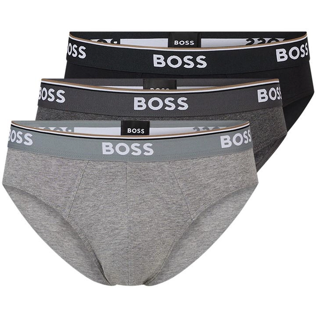 Hugo Boss Men's 3 Pack Briefs - Grey